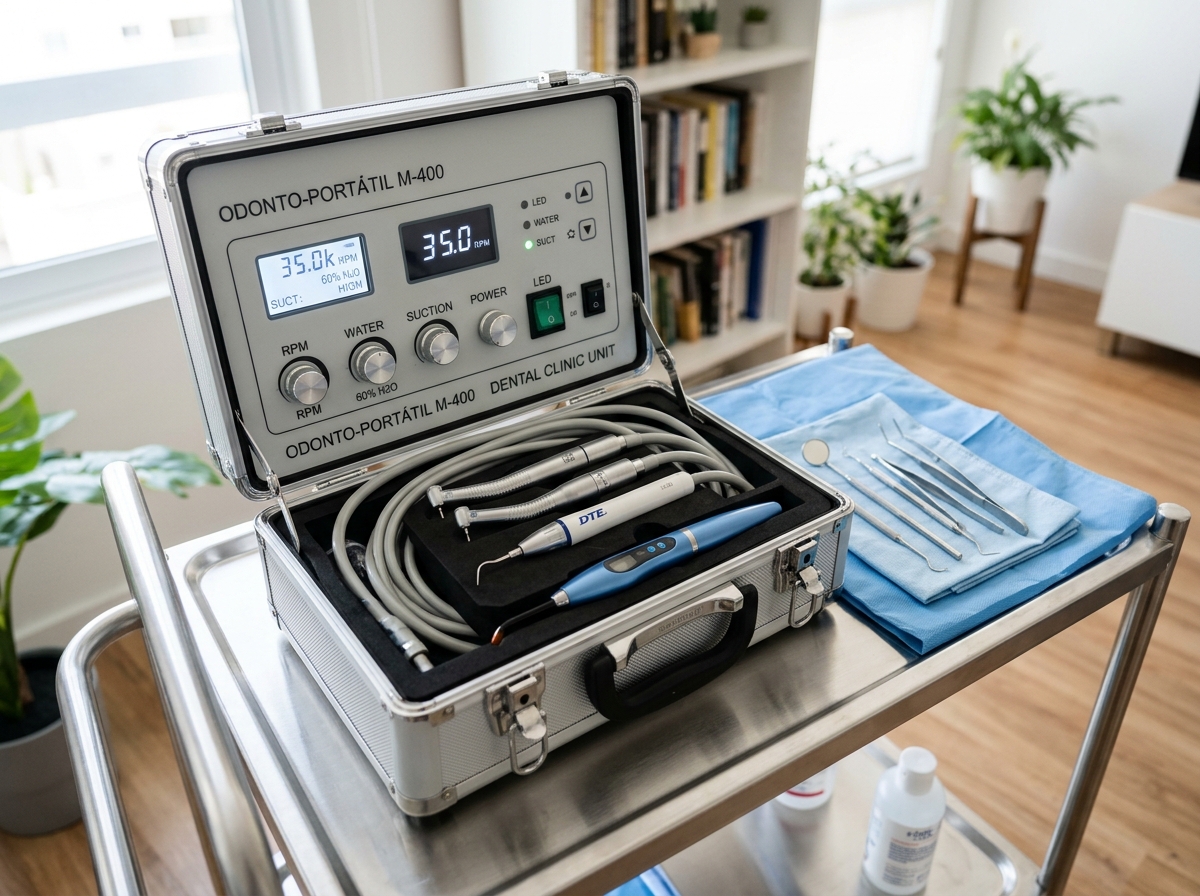 Equipamento portátil esterilizado do Dr. Eduardo